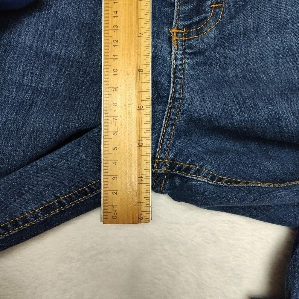 Dearborn‎ Denim Jeans Mens 38x33 Blue Wash Straight Leg Stretch Chicago USA